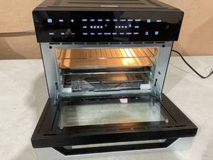 lot 332 image: Beelicious 32 QT Large Air Fryer Ovens, Toast Oven with Rotisserie and Dehydrator