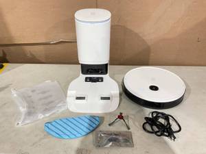lot 336 image: Yeedi by ECOVACS VAC Station, 3-in-1 3000Pa Robot Vacuum