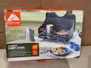 lot 347 image: Ozark Trail 2 Burner Propane Gas Camping Stove