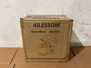 lot 203 image: Ailessom Stand Mixer,6.5-QT 660W 10-Speed Tilt-Head