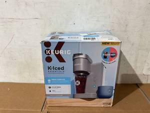 lot 247 image: Keurig K-Iced Essentials Iced and Hot Single-Serve K-Cup Pod Coffee Maker, Gray