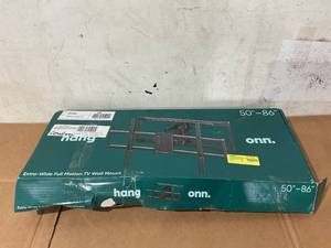 lot 268 image: Hang Onn. Full Motion TV Wall Mount for 50 to 86 TVs, up to 15° Tilting
