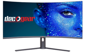 lot 51 image: Deco Gear 34 3440x1440 219 Ultrawide Curved Monitor, 180Hz, HDR10, 40001 Contrast Ratio