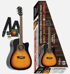 lot 64 image: Washburn Acoustic Guitar Learn & Play Pack Bundle