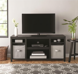lot 101 image: Mainstays Parsons TV Stand for TVs up to 50