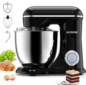 lot 108 image: Ailessom Stand Mixer,6.5-QT 660W 10-Speed Tilt-Head Food Mixer, Kitchen Electric Mixer
