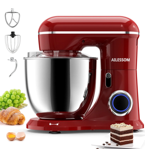 lot 143 image: Ailessom New Stand Mixer,6.5-QT 660W 10-Speed Tilt-Head Kitchen Electric Mixer