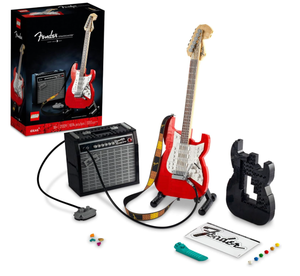 lot 148 image: LEGO Ideas Fender Stratocaster 21329 DIY Guitar Model Building Set for Music Lovers