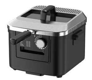 lot 403 image: Mainstays 4L Deep Fryer, Stainless Steel Lid, Electric