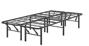 lot 452 image: FullTwin Size Allswell 14 Convertible High Platform Metal Bed Frame