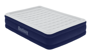 lot 535 image: Full Size Bestway Tritech 15 Air Mattress Antimicrobial Coating with Built-in AC Pump
