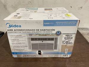lot 60 image: Midea 8,000 BTU 115V Smart Window Air Conditioner with Comfort Sense Remote, up to 350 Sq. ft