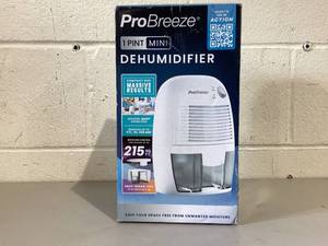lot 445 image: Pro Breeze Mini Portable Dehumidifier, 17oz Ultra Quiet Compact Peltier Dehumidifier, 215 Sqft