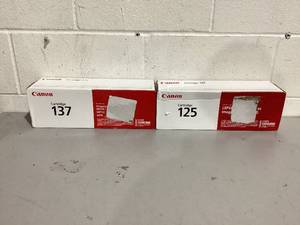 lot 470 image: LOT OF 2 Canon Toner 125 Cartridge, Compatible to MF3010 VP and LBP6030w Printers