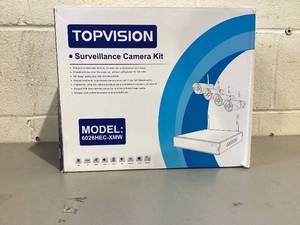 lot 488 image: TOPVISION 4pcs Wired Security Camera System, 8CH 3MP NVR