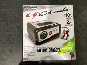 lot 510 image: Schumacher SC1282 10-Amp 12V Fully Automatic Battery Charger and Maintainer