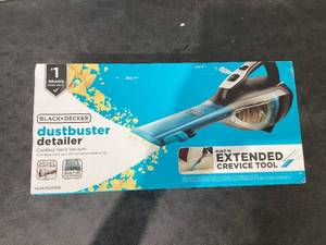 lot 524 image: BLACKDECKER Detailer Dustbuster Cordless Lithium-Ion Hand Vacuum, Powerful and Long Lasting Battery