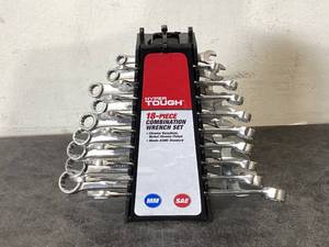 lot 533 image: 18PCS Hyper Tough 18-Piece Combination Wrench Set