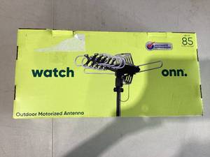 lot 584 image: Watch Onn. Outdoor TV Antenna with Pole, up to 85-Mile Reception Range