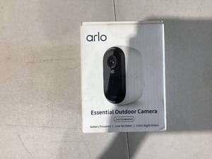 lot 590 image: Arlo Essential Outdoor Camera HD (2nd Generation) - Wireless 1080p Security Surveillance Camera