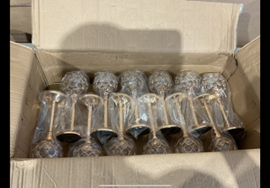 lot 174 image: 36 Pcs Crystal Candle Holders Bulk, Shiny Candlestick Holder,Romantic Wedding Centerpieces for Tables,Tealight Candle Holders for Home Decoration Anniversary Retirement Party(Gold)