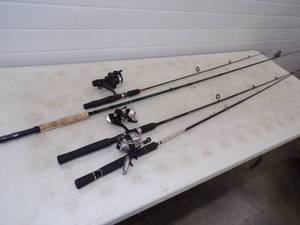 lot 73 image: 4 Rods and 3 Reels