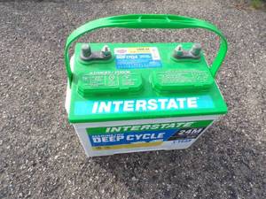 lot 74 image: Interstate Deep Cycle Battery