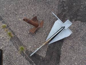 lot 79 image: Pair of Anchors