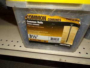 lot 128 image: 30#  3 12 Common Nails