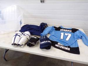 lot 145 image: Hockey Jersey and Padding