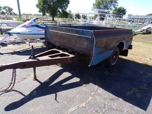 lot 151 image: 1970 Chevy C 10 Truck Box on Trailer