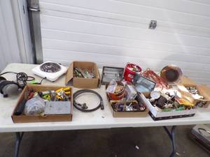 lot 188 image: Large Hardware Lot with Mr Heater
