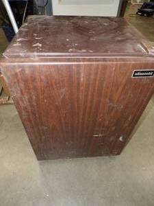 lot 211 image: Small Brown Refrigerator Consignor States works
