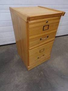 lot 236 image: Wood File Cabinet