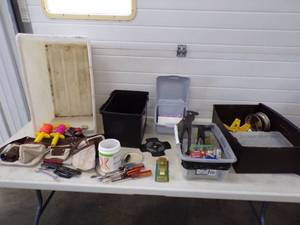 lot 260 image: Tool Lot with Rivet Tools, Screwdrivers, Tool Belt and more