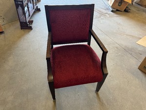 lot 39 image: Vintage Red Armchair