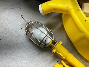 lot 18 image: Garage Essentials - Trouble Light Oil Pan and more