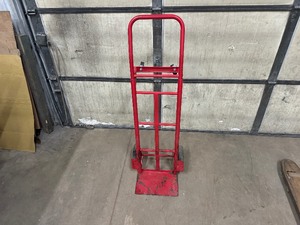lot 11 image: Convertible Two Wheel Hand Truck  Four Wheel Cart with Pneumatic Tires