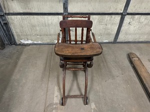 lot 14 image: Vintage Convertible Highchair  Stroller