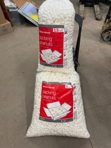lot 75 image: Packing Peanuts - Partial Large Bag and Full Small Bag