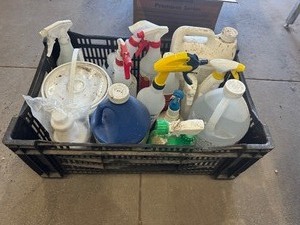 lot 76 image: Cleaners, Spray Bottles, Concrete Patch and more