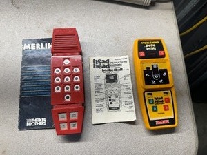 lot 87 image: 1980s Vintage Electronic Games - Parker Brothers Merlin Electronic Wizard and Coleco Head to Head Basketball
