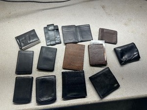 lot 93 image: Leather Wallets (Quantity 13)