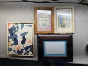 lot 144 image: Framed Artwork and Memory Box