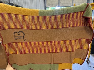 lot 145 image: Vintage Handmade Afghan