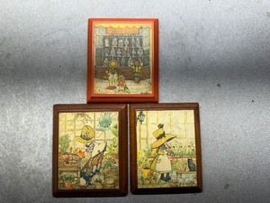 lot 132 image: Three Vintage Wooden Plaques