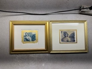 lot 133 image: Gold Framed Angel Prints