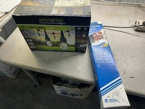 lot 110 image: Enbrighten Cafe Led Cafe Lights and Fluorescent Undercounter Light