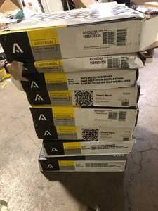 7 Boxes of Armstrong Flooring Universal Black and White 2 MIL x 12 in. W x 12 in. L Peel and Stick Water Resistant Vinyl Tile Flooring (30 sqftcase)  Customer Returns See Pictures