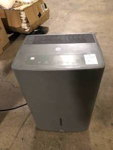 GE 50-Pint Dehumidifier with Built-in Pump for Basement, Garage or Wet Rooms up to 4500 sq. ft. in Grey     Customer Returns See Pictures